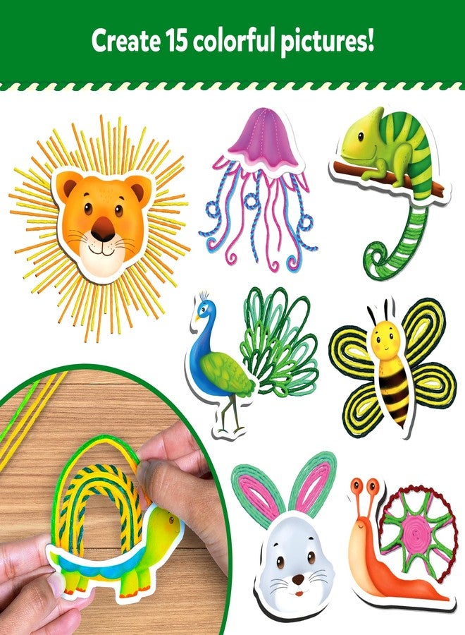 Skillmatics Waxy Window Art - 100 Bendable Waxy Sticks for Mess-Free DIY Fun, Reusable 100% Organic Beeswax Craft Kit, Travel Friendly, Creative Gifts for Girls & Boys Ages 5, 6, 7, 8, 9, 10, 11, 12 - Image 2